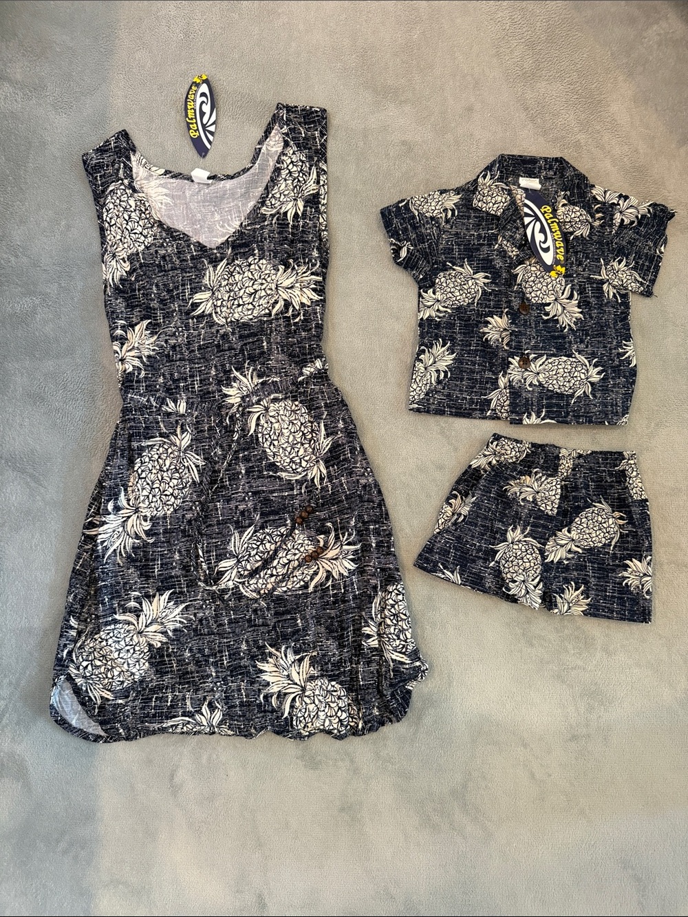 Mommy & Me Hawaiian Dress Set - Baby Tropical Outfit Womens S and Infant 6-12M